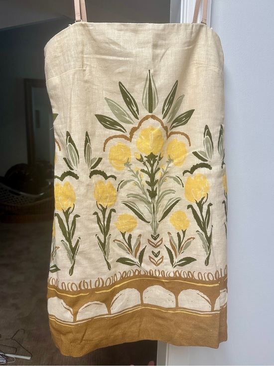 Abercrombie & Fitch Dresses & Skirts - Abercrombie & Fitch Pale Yellow Linen Blend Dress